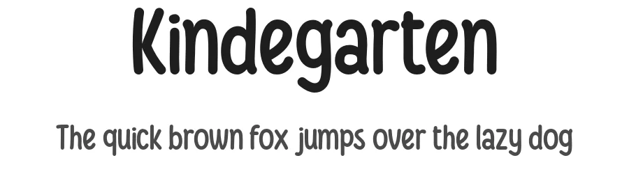 Kindegarten by Anomieka — Script Handwritten Font