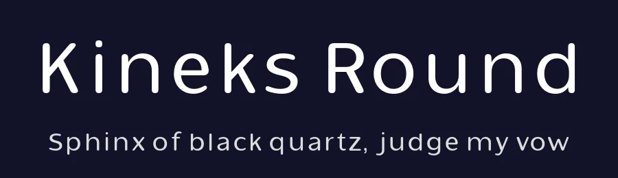 Kineks Round by Dede Kurniawan — Sans Serif Font — thumbnail 2