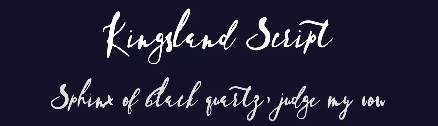 Kingsland Script — Script Handwritten Font — thumbnail 2