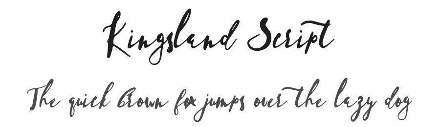 Kingsland Script β Script Handwritten Font