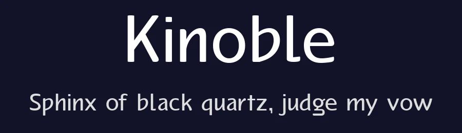 Kinoble by Anwar Patihan — Sans Serif Font — thumbnail 2