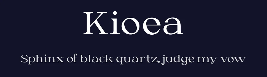 Kioea by Domini Czank — Serif Font — thumbnail 2