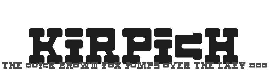 Kirpich by Dmitriy Sychiov — Slab Serif Font