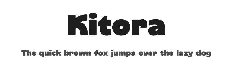 Kitora by Muhammad Muammar — Display Font
