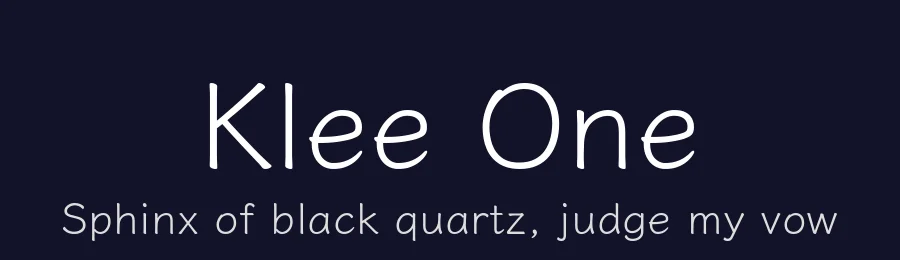 Klee One by Fontworks Inc. — Script Handwritten Font — thumbnail 2
