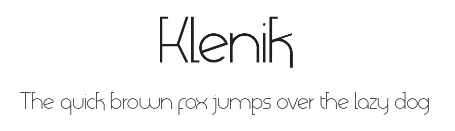 Klenik by GronType 2019 — Display Font