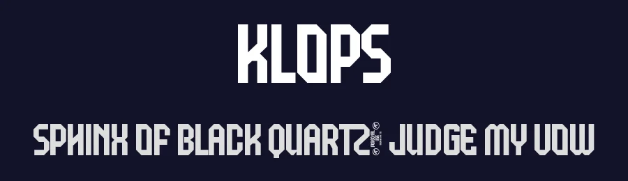 Klops by Muhammad Afif Ersya — Display Font — thumbnail 2