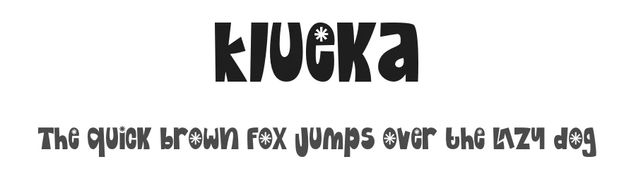 Klueka by Maulana Rifky Yudhira — Display Font