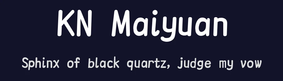 KN Maiyuan by Kingnam Type Foundry — Script Handwritten Font — thumbnail 2