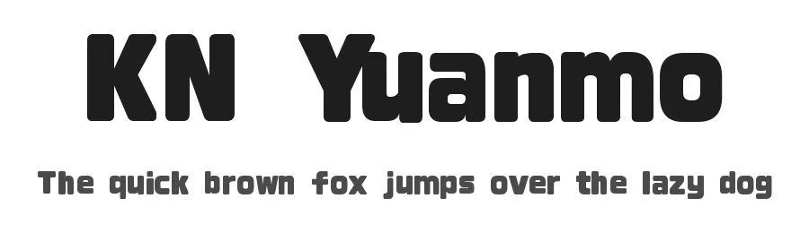 KN Yuanmo by Kingnam Type Foundry — Display Font