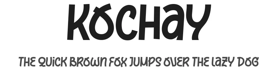 Kochay by Jarnawi Saja — Display Font