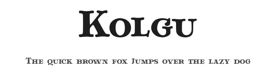 Kolgu by Ilyas Yasin — Serif Font