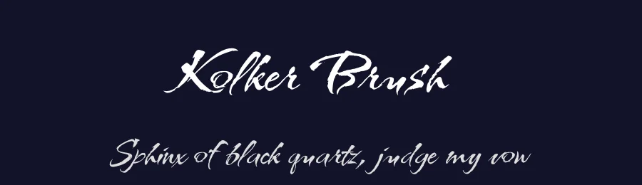 Kolker Brush by Robert E. Leuschke — Sans Serif Font — thumbnail 2
