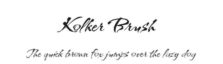 Kolker Brush by Robert E. Leuschke — Sans Serif Font