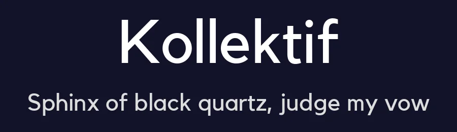 Kollektif by Dogu Kaya — Sans Serif Font — thumbnail 2