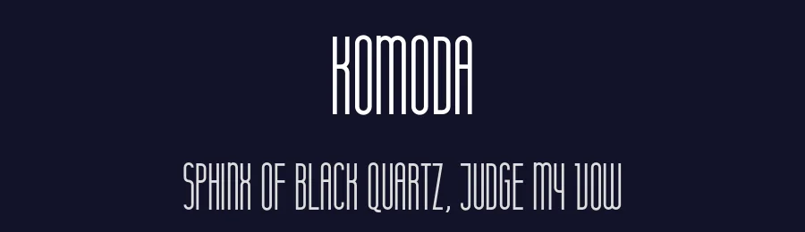 Komoda by Joanna Angulska — Display Font — thumbnail 2