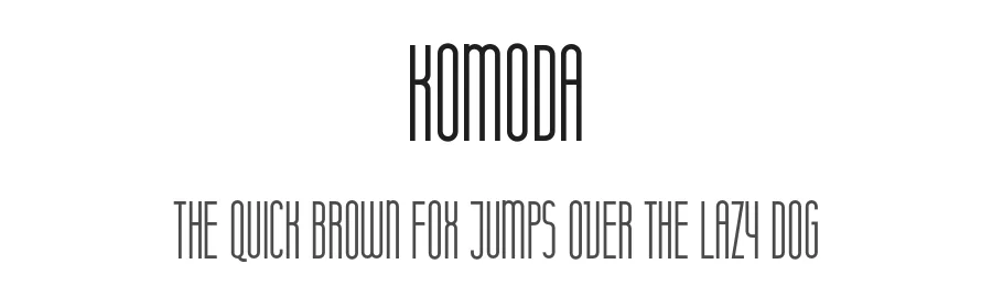 Komoda by Joanna Angulska — Display Font