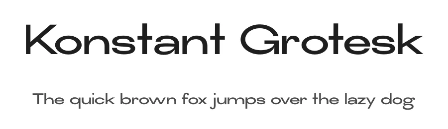 Konstant Grotesk by Stephen French — Sans Serif Font