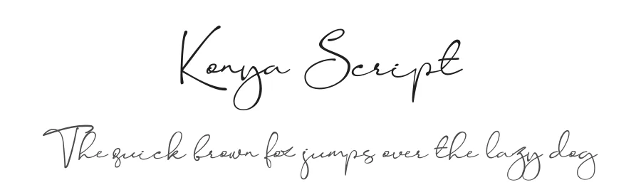 Konya Script — Script Handwritten Font