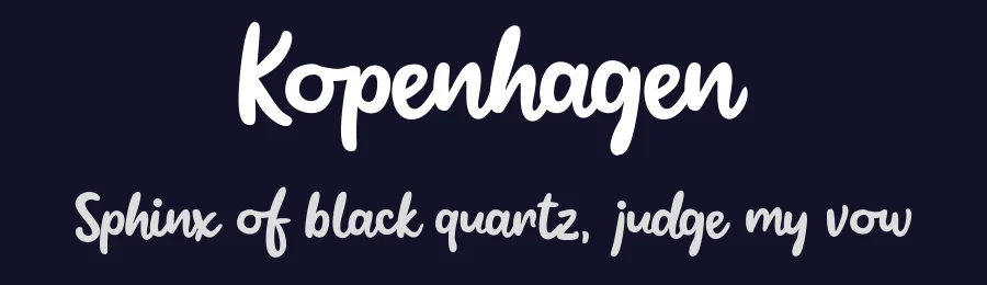Kopenhagen by Joe Letter — Script Handwritten Font — thumbnail 2