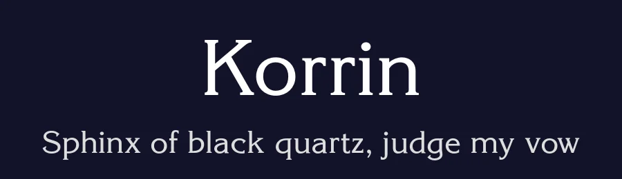 Korrin — Slab Serif Font — thumbnail 2