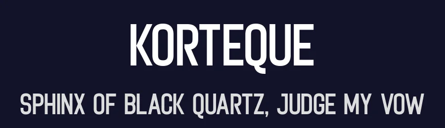 Korteque by Wahyu Sa — Sans Serif Font — thumbnail 2