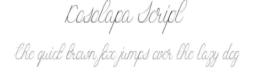 Kosolapa Script β Script Handwritten Font