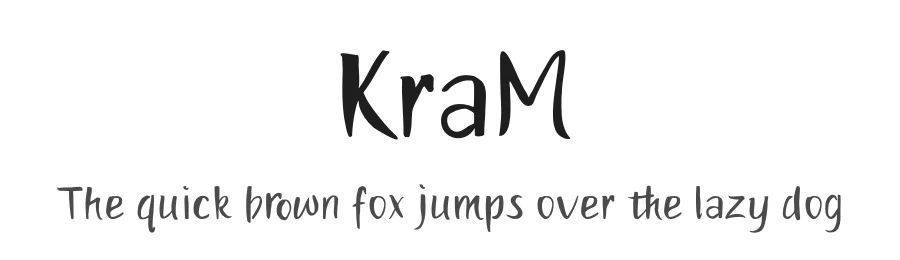 KraM by Ksenia Semirova β Script Handwritten Font
