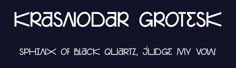 Krasnodar Grotesk by Talya Grotesk — Display Font — thumbnail 2