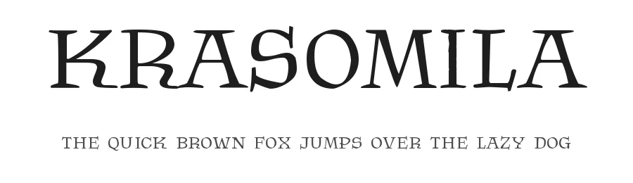 Krasomila by Vít Čondák — Serif Font