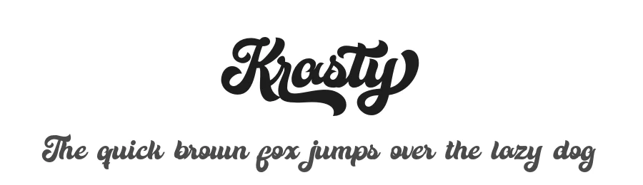 Krasty by Riyadh Rahman — Script Handwritten Font