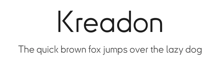 Kreadon by Reiya WATANABE — Sans Serif Font