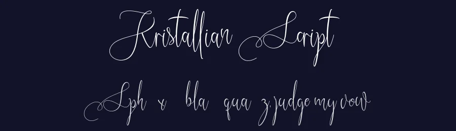 Kristallian Script by Khairul — Script Handwritten Font — thumbnail 2