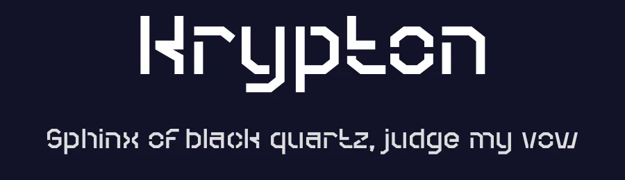 Krypton by PINISIART TEAM — Display Font — thumbnail 2