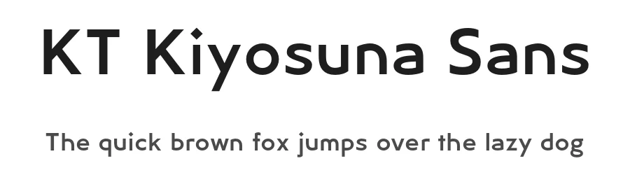 KT Kiyosuna Sans by WATANABE 'kohakuno' Reiya — Sans Serif Font