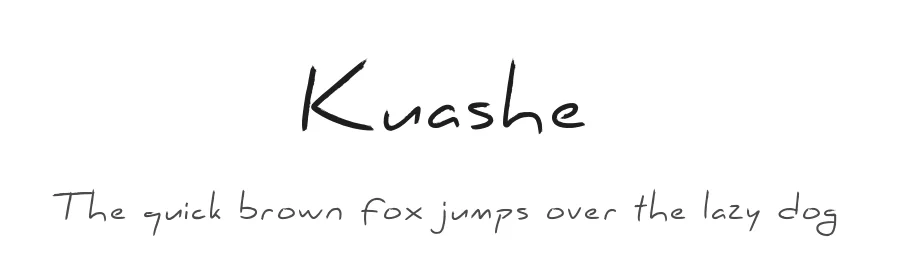 Kuashe by Kadek Adi Mahardika — Script Handwritten Font