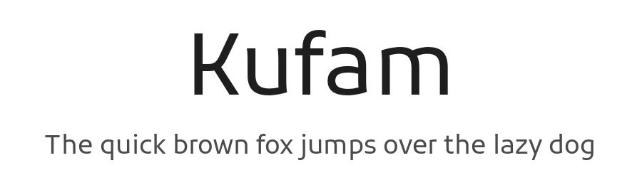 Kufam by Wael Morcos, Artur Schmal — Sans Serif Font