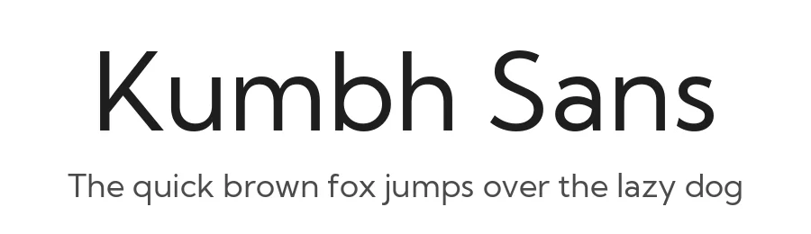 Kumbh Sans by Saurabh Sharma β Sans Serif Font