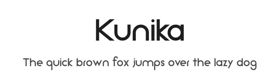 Kunika by Leo Kuroshita β Sans Serif Font