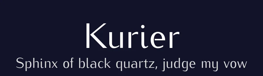 Kurier — Sans Serif Font — thumbnail 2