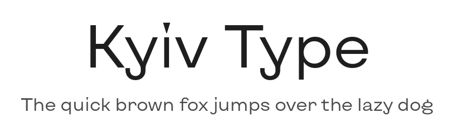 Kyiv Type by Dmitry Rastvortsev — Sans Serif Font