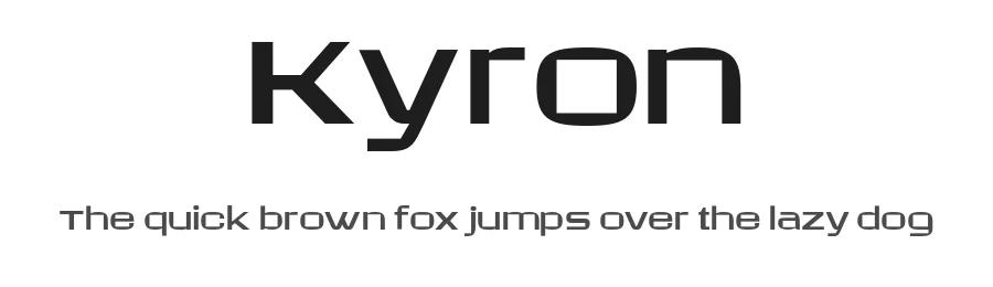Kyron by Bakhrudin Ja'far — Sans Serif Font