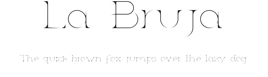 La Bruja by Alejandro Bastardo — Serif Font