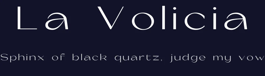 La Volicia by Arief Nurcahyo — Sans Serif Font — thumbnail 2