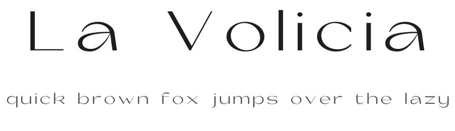 La Volicia by Arief Nurcahyo β Sans Serif Font