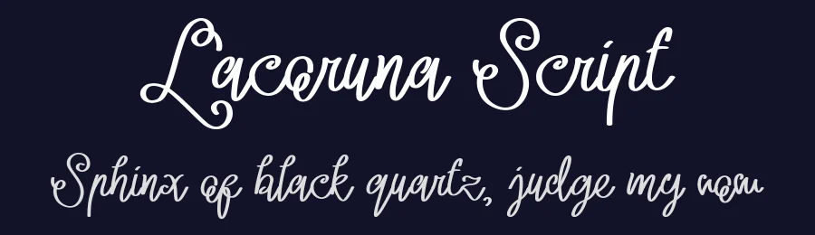 Lacoruna Script by emnazar2009 — Script Handwritten Font — thumbnail 2