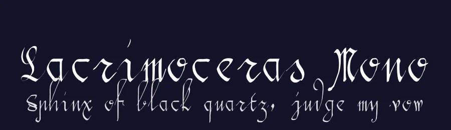 Lacrimoceras Mono by Ywatcher — Script Handwritten Font — thumbnail 2