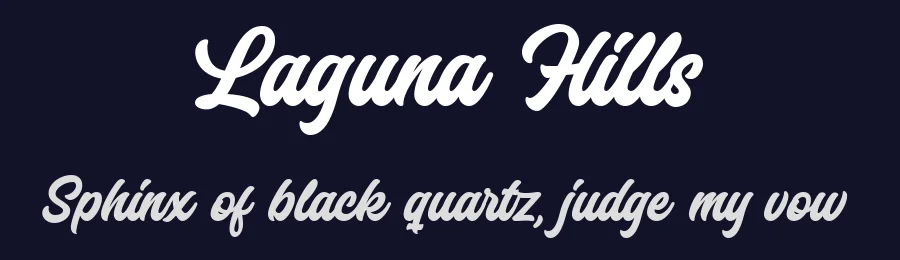 Laguna Hills by Redy Studio — Script Handwritten Font — thumbnail 2