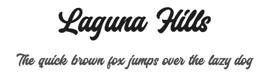 Laguna Hills by Redy Studio — Script Handwritten Font