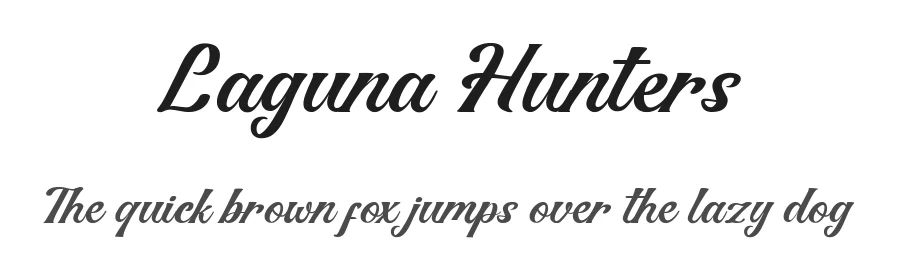 Laguna Hunters by Salamahtype — Script Handwritten Font